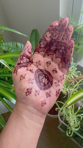 organic henna cones with euclyptus oil